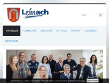 Tablet Screenshot of leinach.de